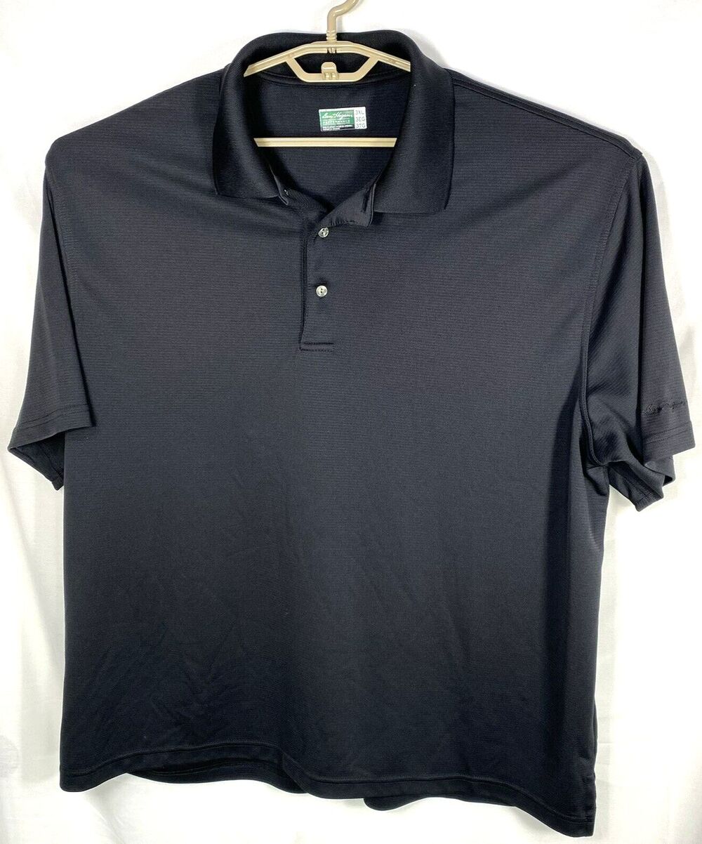Ben Hogan Performance Polo Golf Shirt Men's 3XL Black Short Sleeve EUC